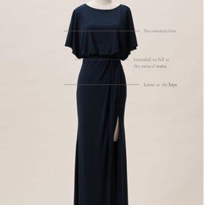 Long Navy BHLDN dress. Never worn.